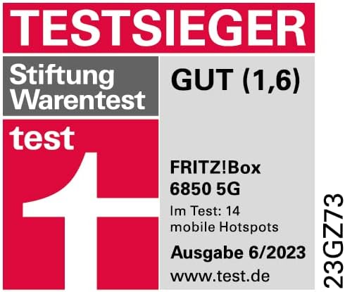 FRITZ!Box 6850 5G: Mobiler Highspeed-Router, WLAN AC+N, DECT-Basis, USB 3.0