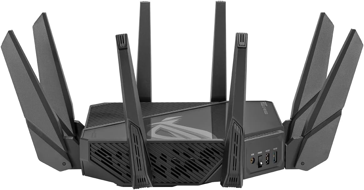 ASUS ROG Rapture GT-AXE16000 WiFi 6E Gaming Router: 16000Mbit/s, 10G, AiMesh
