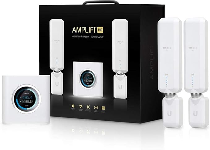 AmpliFi HD Mesh WLAN System – Leistungsstarker Dualband Gigabit Router mit 4-Port-Switch