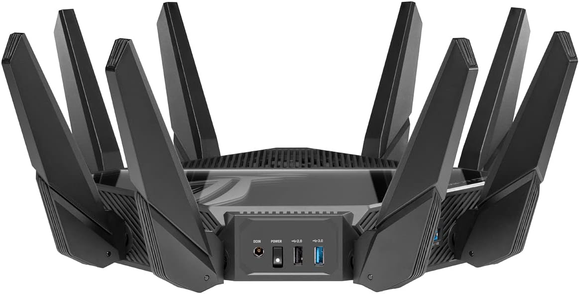 ASUS ROG Rapture GT-AXE16000 WiFi 6E Gaming Router: 16000Mbit/s, 10G, AiMesh