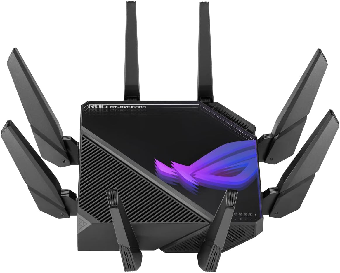 ASUS ROG Rapture GT-AXE16000 WiFi 6E Gaming Router: 16000Mbit/s, 10G, AiMesh