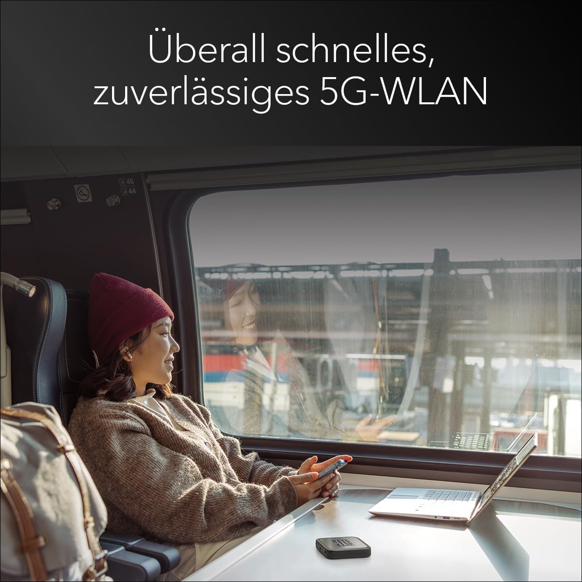 NETGEAR Nighthawk M3 Mobiler 5G WiFi 6 Router – Schneller, sicherer AX3600 Hotspot