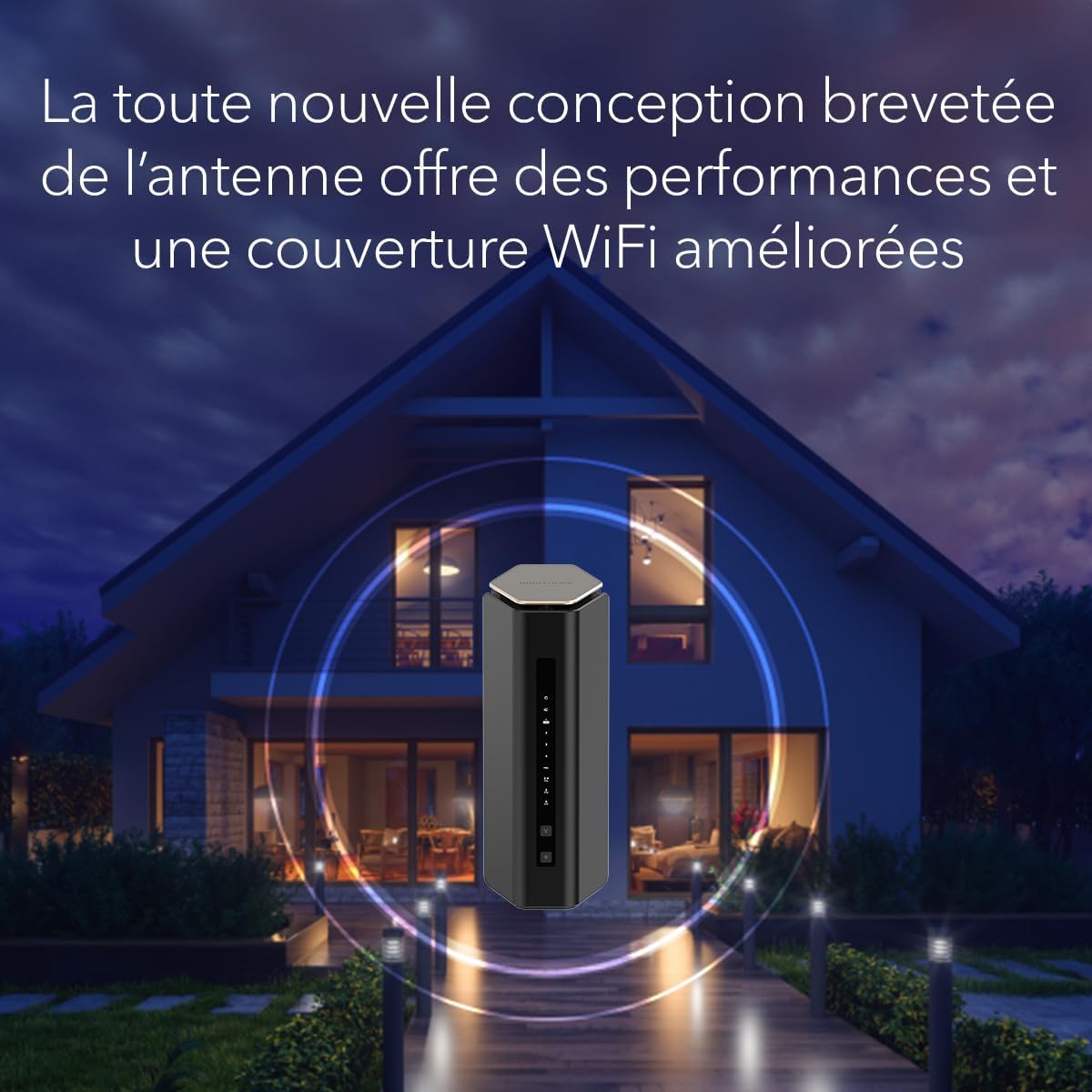 NETGEAR Nighthawk RS600 Tri-Band WiFi 7 Router Ultraschnell 18 Gbit/s Heimnetzwerk Gaming Streaming