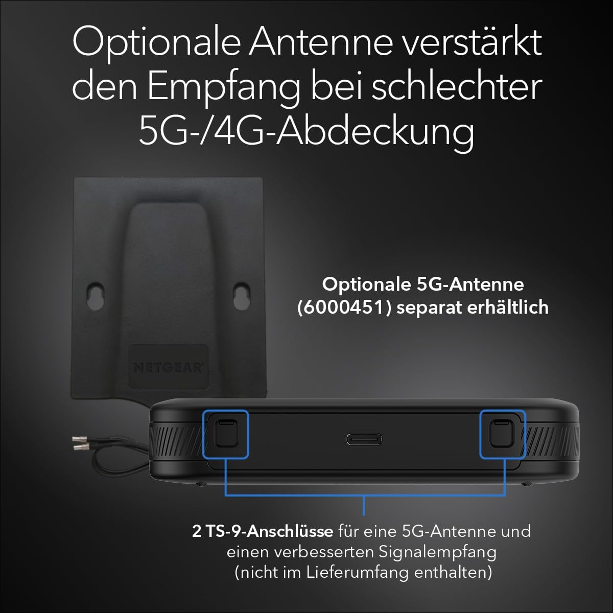 NETGEAR Nighthawk M3 Mobiler 5G WiFi 6 Router – Schneller, sicherer AX3600 Hotspot