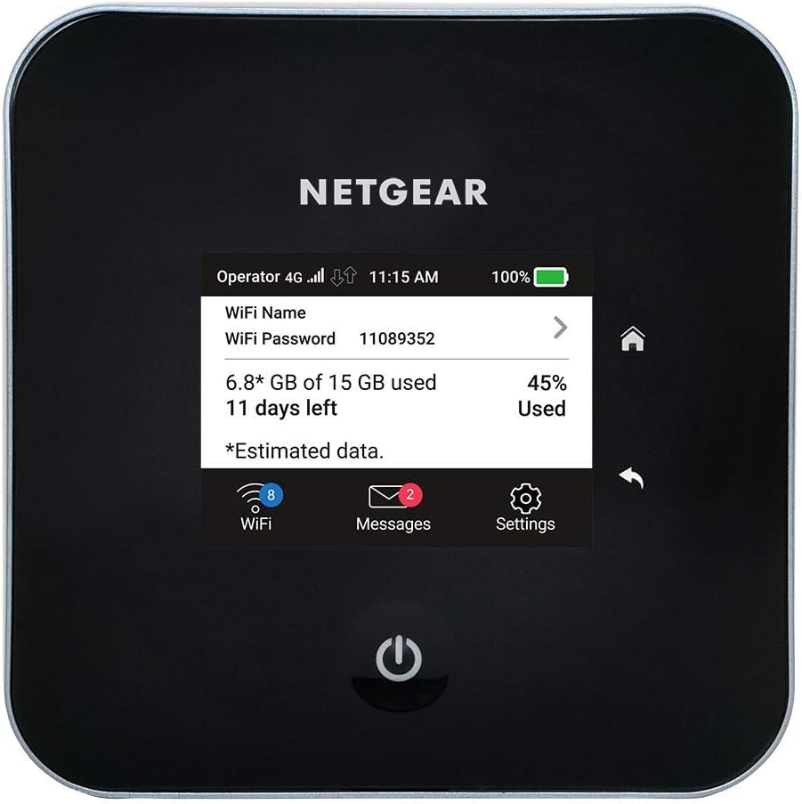 NETGEAR Nighthawk M2 Mobiler 4G LTE WLAN Router Hotspot für 20 Geräte SIM-Karte