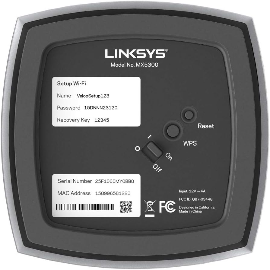Linksys Velop MX10600 Tri-Band WiFi 6 Mesh AX5300 – Nahtloses WLAN für 525m²