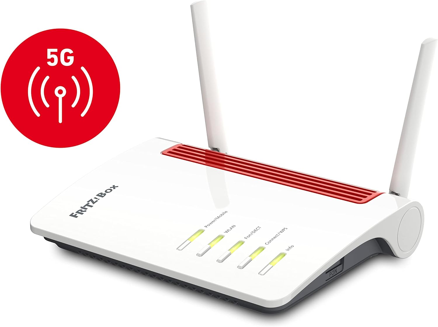 FRITZ!Box 6850 5G International: High-Speed Mobilfunk-Router mit WLAN, DECT & Gigabit-LAN