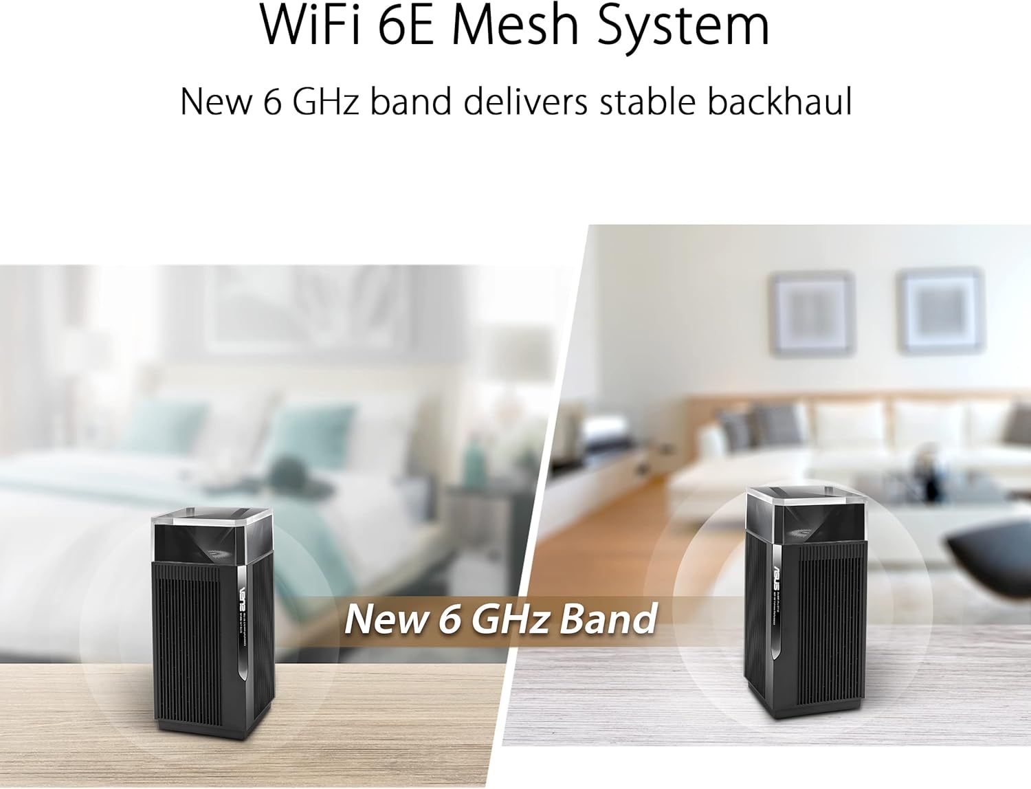 ASUS ZenWiFi Pro ET12 AXE11000 Tri-Band WiFi 6E Mesh-System: Ultraschnell, 6GHz, 2.5G Ports