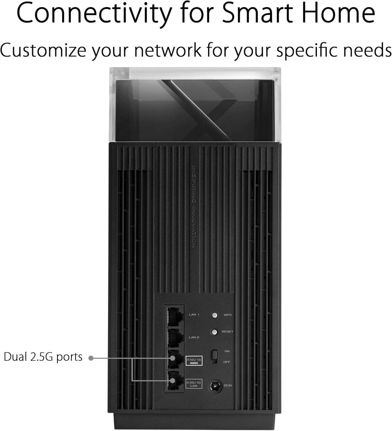 ASUS ZenWiFi Pro ET12 AXE11000 Tri-Band WiFi 6E Mesh-System: Ultraschnell, 6GHz, 2.5G Ports