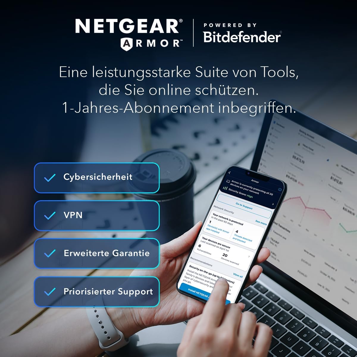 NETGEAR Nighthawk RS700S Tri-Band WiFi 7 Router – Ultraschnell, Sicher, Großflächig