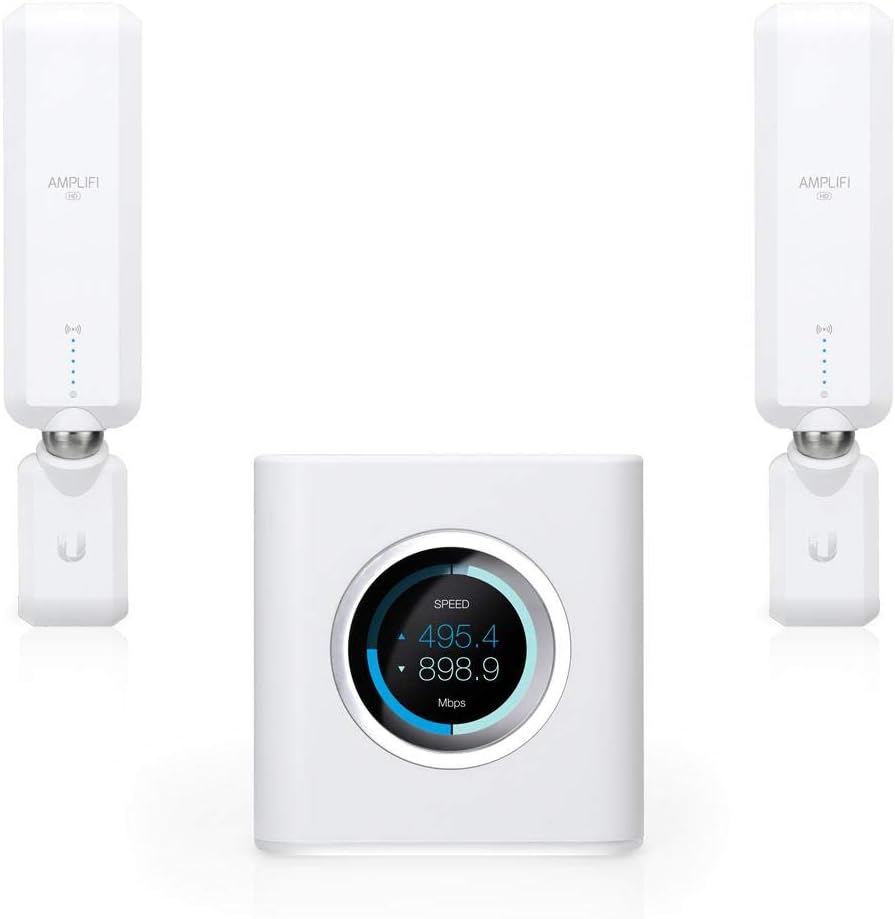 AmpliFi HD Mesh WLAN System – Leistungsstarker Dualband Gigabit Router mit 4-Port-Switch