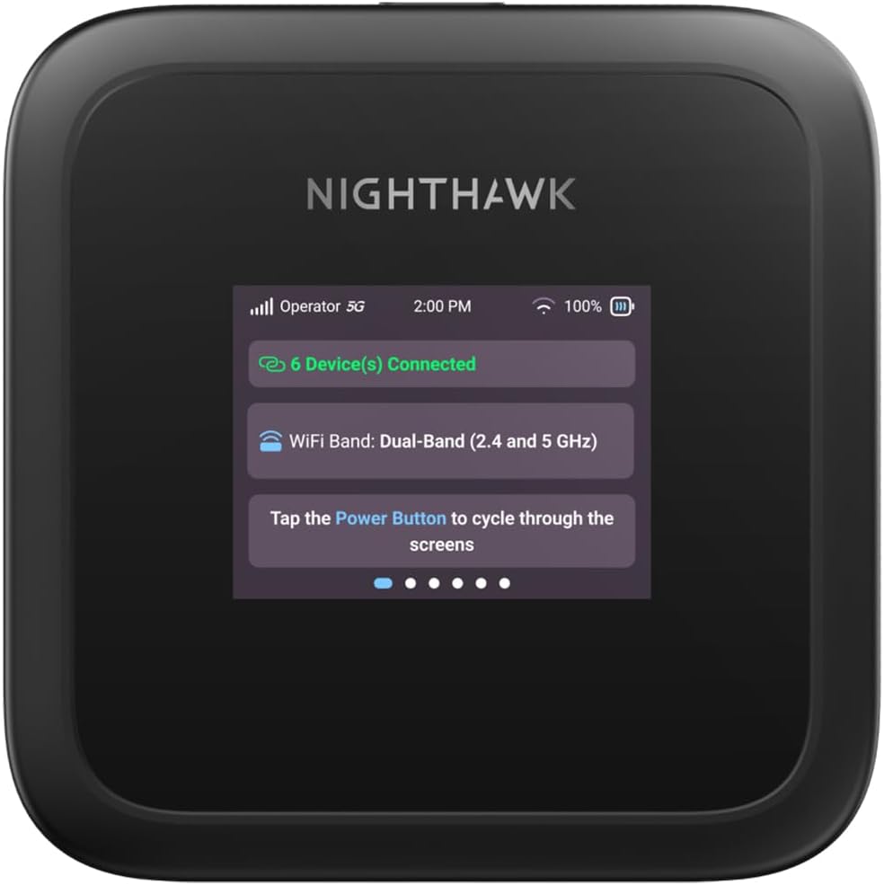 NETGEAR Nighthawk M3 Mobiler 5G WiFi 6 Router – Schneller, sicherer AX3600 Hotspot
