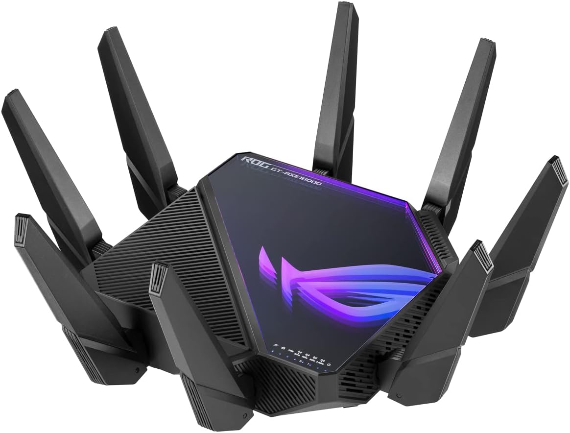 ASUS ROG Rapture GT-AXE16000 WiFi 6E Gaming Router: 16000Mbit/s, 10G, AiMesh