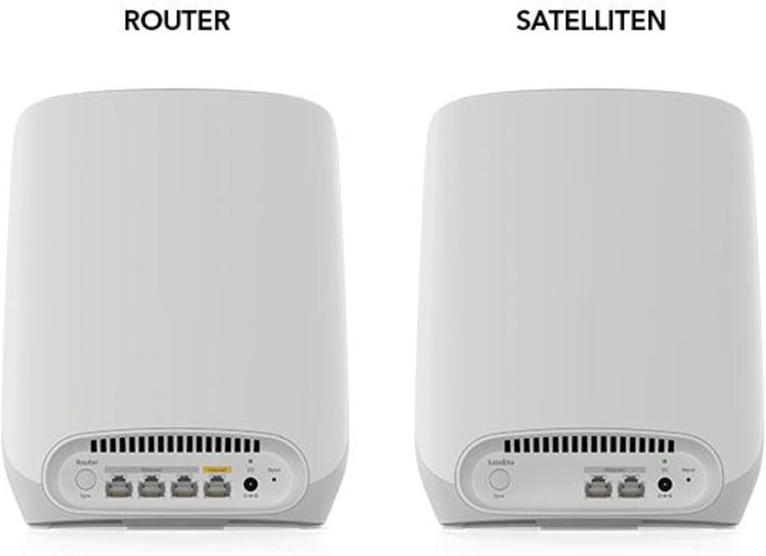 NETGEAR Orbi RBK763S WiFi 6 Mesh System AX5400 – Router mit 2 Satelliten für 525m² Abdeckung