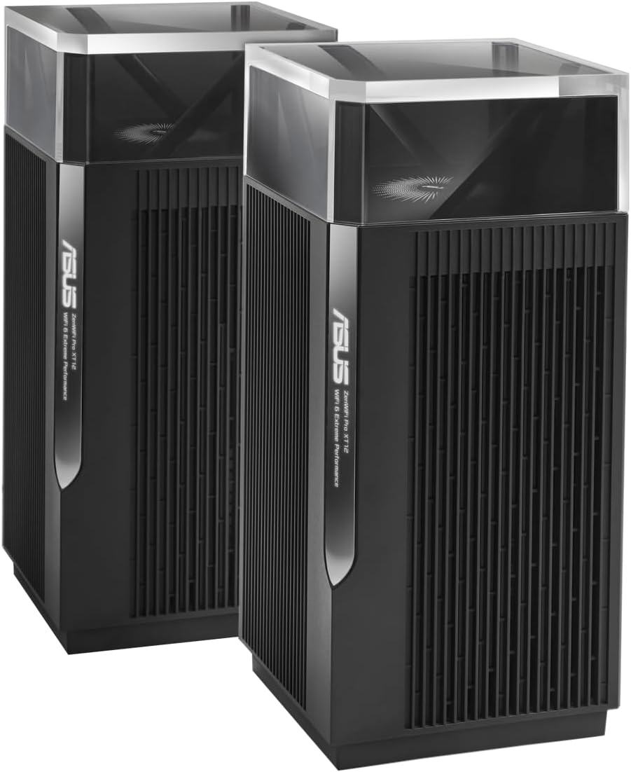ASUS ZenWiFi Pro XT12 AX11000 Tri-Band WiFi 6 Mesh System: 2.5G Ports, 560m² Abdeckung